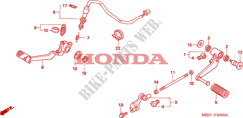 PEDAL dla Honda CB 1300 2003