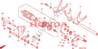 GEARSHIFT DRUM   GEARSHIFT FORK dla Honda CB 1300 ABS FAIRING 2006