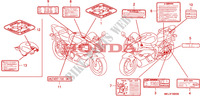 CAUTION LABEL dla Honda CBR 1000 RR FIREBLADE HRC 2007