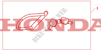 HONDA U LOCK dla Honda CBR 1000 RR FIREBLADE 2004