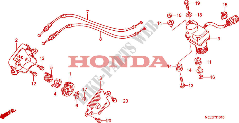 SERVO MOTOR dla Honda CBR 1000 RR FIREBLADE REPSOL 2007