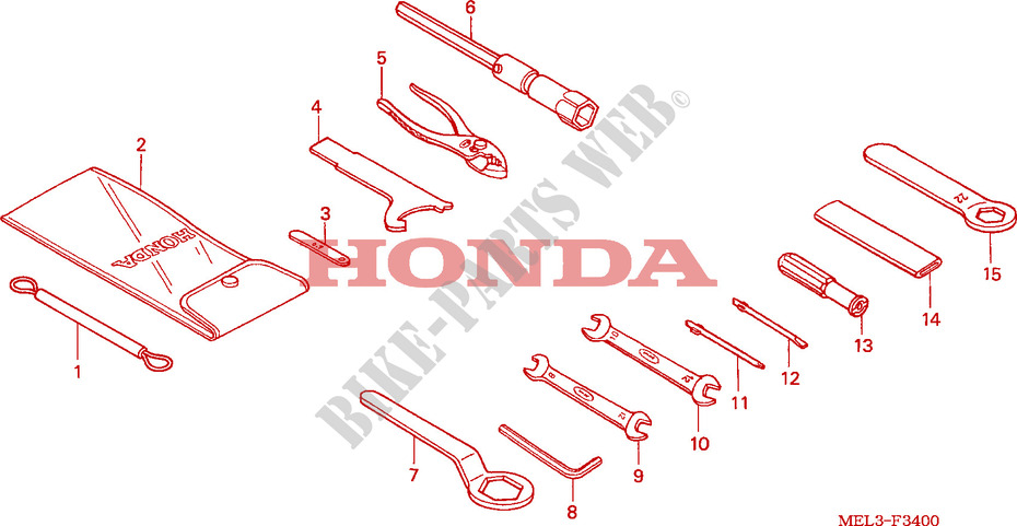 TOOL dla Honda CBR 1000 RR FIREBLADE REPSOL 2007