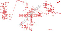 REAR BRAKE MASTER CYLINDER  dla Honda CBR 600 RR GREY ORANGE 2011