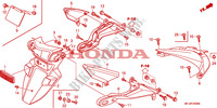 REAR FENDER dla Honda CBR 600 RR GREY ORANGE 2011