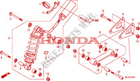 REAR SHOCK ABSORBER dla Honda CBR 600 RR GREY ORANGE 2011