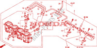 THROTTLE BODY dla Honda CBR 600 RR ABS GRIS ORANGE 2011