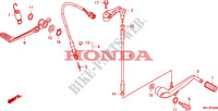 PEDAL dla Honda CBR 1000 RR FIREBLADE BLACK 2010