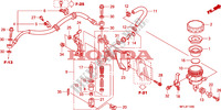 REAR BRAKE MASTER CYLINDER dla Honda CBR 1000 RR FIREBLADE PRETO 2010