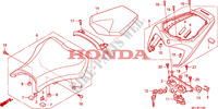 SEAT dla Honda CBR 1000 RR FIREBLADE BLACK 2010