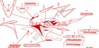 STRIPE/MARK(4) dla Honda CBR 1000 RR FIREBLADE PRETO 2010
