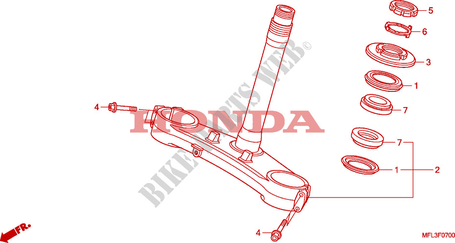 STEERING DAMPER dla Honda CBR 1000 RR FIREBLADE ORANGE 2010