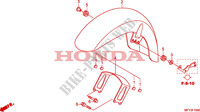 FRONT FENDER(VT1300CR/CRA ) dla Honda VT 1300 STATELINE 2011