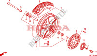 FRONT WHEEL(VT1300CR/CRA) dla Honda VT 1300 STATELINE 2011