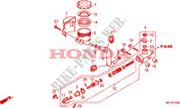 REAR BRAKE MASTER CYLINDER  dla Honda VT 1300 C ABS 2010