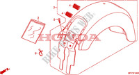REAR FENDER(VT1300CR/CRA) dla Honda VT 1300 C ABS 2011