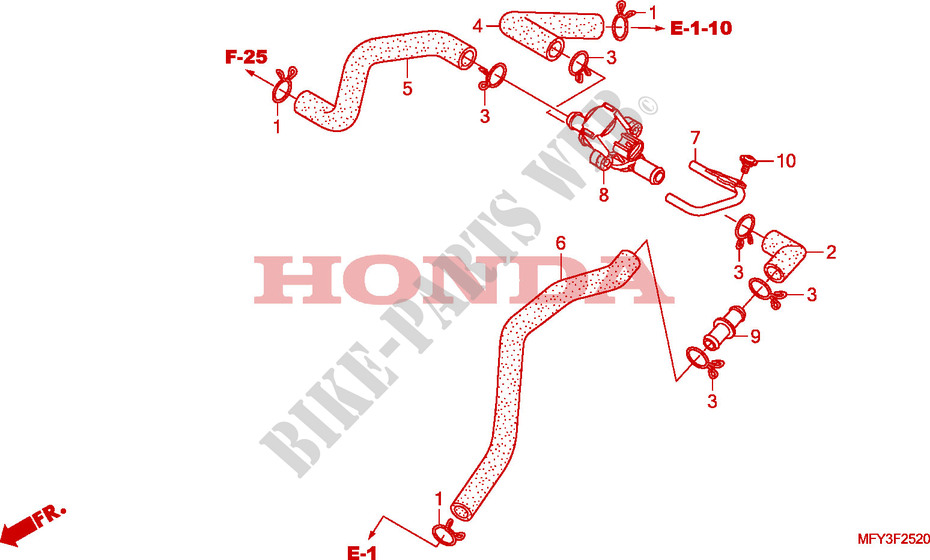 AIR INJECTION CONTROL VALVE dla Honda VT 1300 C ABS 2011 2011