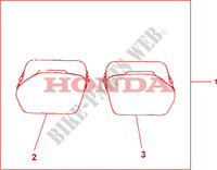 33/35L PANNIER INNER BAG SET dla Honda CBF 1000 F ABS TS 2011