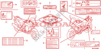 CAUTION LABEL dla Honda CBF 1000 F ABS 2011