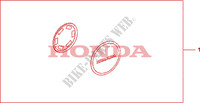 CRANKCASE COVER SET PEARL NIGHTSTAR BLACK dla Honda CBF 1000 F ABS 98HP 2011