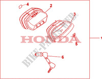 NARROW PANNIER SET dla Honda CBF 1000 F 2010