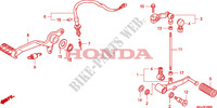 PEDAL dla Honda CBF 1000 F ABS TS 2011