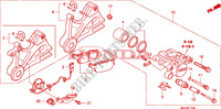 REAR BRAKE CALIPER dla Honda CBF 1000 F ABS TS 2011