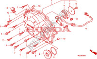 RIGHT CRANKCASE COVER dla Honda CBF 1000 F ABS 98HP 2010