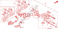 REAR BRAKE CALIPER dla Honda CBF 600 NAKED ABS 2010
