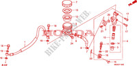 REAR BRAKE MASTER CYLINDER (CBF600S/N) dla Honda CBF 600 NAKED 2011