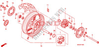 REAR WHEEL dla Honda CBF 600 FAIRING ABS 34HP 2010