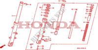 FRONT FORK (CBR1000FK) dla Honda CBR 1000 2 BULB HEADLIGHT 1989