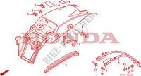 REAR FENDER dla Honda DOMINATOR 650 1988