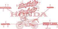STICKERS dla Honda DOMINATOR 650 1989