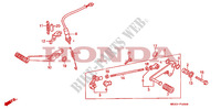 BRAKE PEDAL dla Honda CBR 500 F 1991