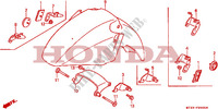 FRONT FENDER dla Honda PAN EUROPEAN ST 1100 ABS 1994