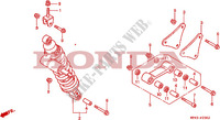 REAR SHOCK ABSORBER (VFR750FR/FS/FT/FV) dla Honda VFR 750 1997