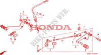 BRAKE PEDAL dla Honda CBR 600 F 1991