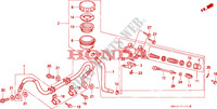REAR BRAKE MASTER CYLINDER (CB750F2) dla Honda SEVEN FIFTY 750 34HP 1995