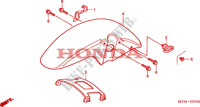 FRONT FENDER dla Honda CB 500 S 34HP 2002