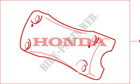 CHROME HANDLE BAR CLAMP dla Honda 1500 F6C 2001
