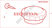 CHROME RADIATOR CAP dla Honda VALKYRIE 1500 F6C 2001