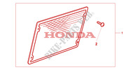 CHROME RADIATOR GUARD dla Honda VALKYRIE 1500 F6C 2001