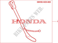 CHROME SIDE STAND dla Honda 1500 F6C 2001