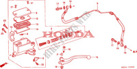 CLUTCH MASTER CYLINDER dla Honda VALKYRIE 1500 F6C DELUXE 2002