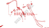 SIDE STAND dla Honda 1500 F6C 2002