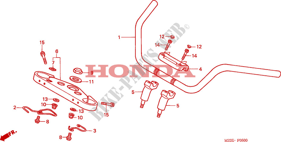 HANDLEBAR dla Honda VALKYRIE 1500 F6C 2003