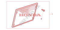 CHROME RADIATOR GUARD dla Honda VALKYRIE 1500 F6C 2000