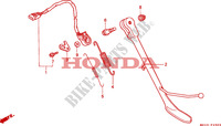 SIDE STAND dla Honda 1500 F6C 1999