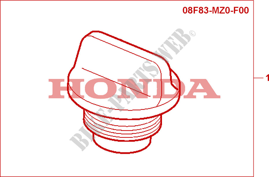 CHROME OIL CAP dla Honda VALKYRIE 1500 F6C 2000