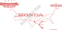 STICKERS dla Honda BIG ONE 1000 50HP 1993